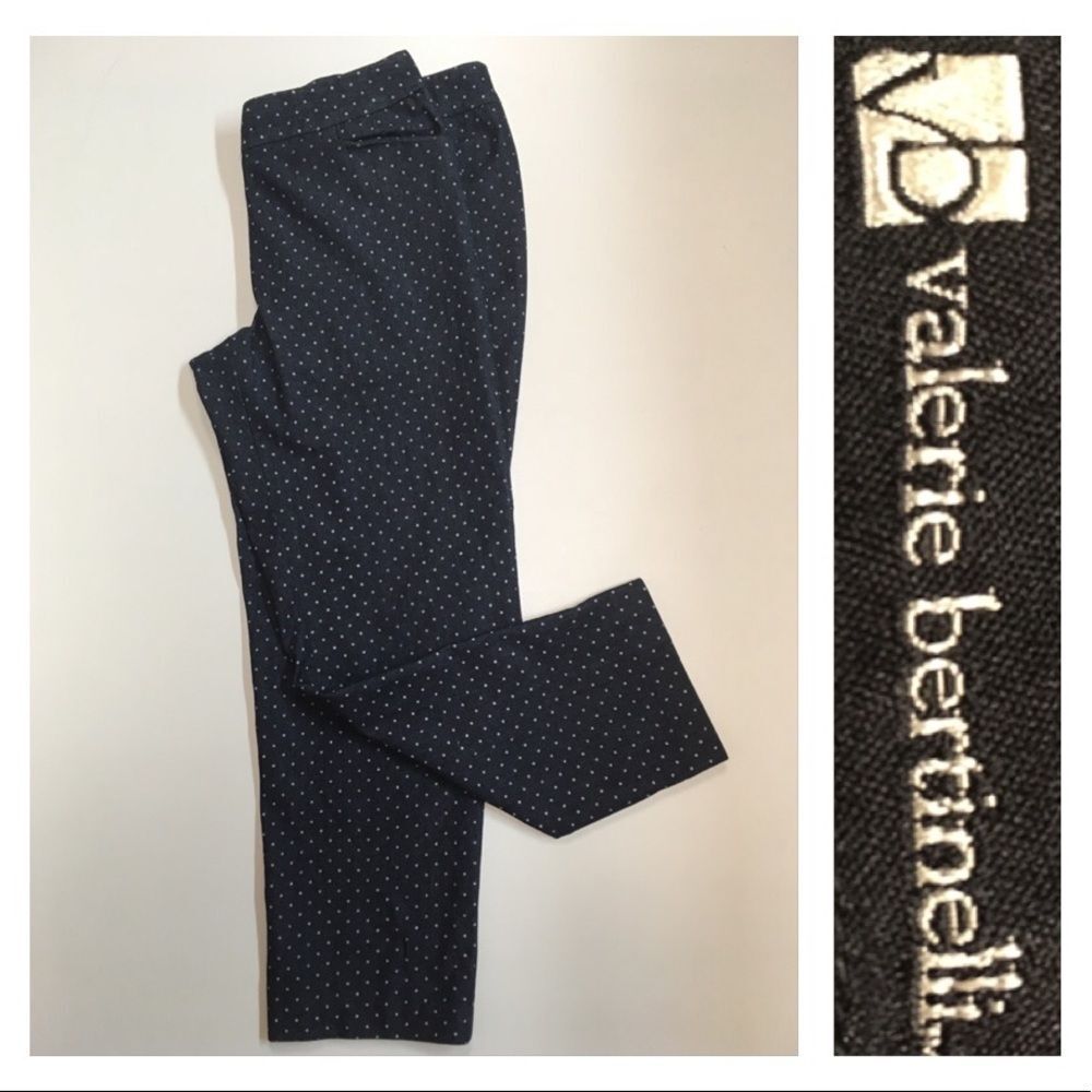 V. Bertinelli Dress Denim Capri Pants Polka Dots 6 - Picture 6 of 8